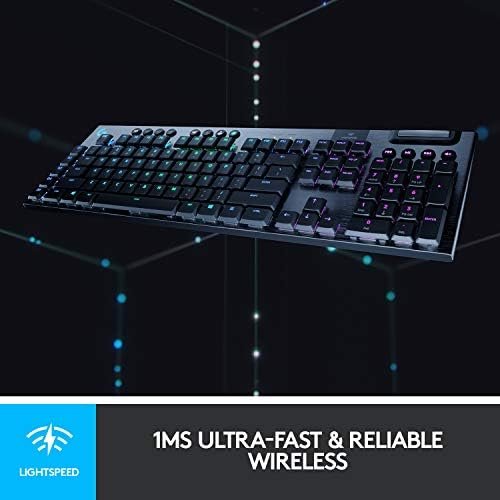 Logitech G915 Mechanical Gaming Keyboard, Low Profile GL Linear Key Switch 3