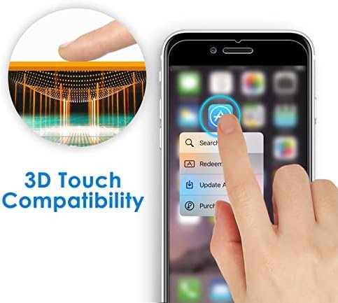 JETech 3-Pack Screen Protector for iPhone SE 3/2 (2022/2020 Edition), iPhone 8 5
