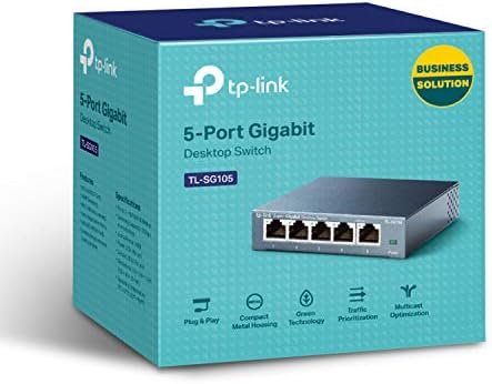 TP-Link TL-SG105, 5 Port Gigabit Unmanaged Ethernet Switch, Network Hub 6