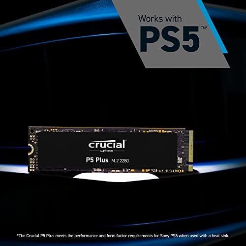 Crucial P5 Plus 2TB PCIe Gen4 3D NAND NVMe M.2 Gaming SSD, up to 6600MB/s 2