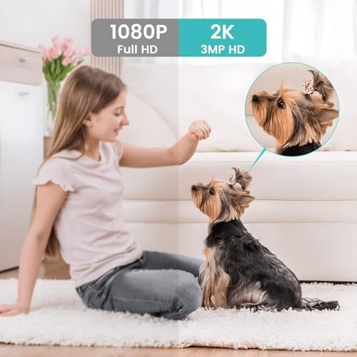 Indoor Camera, litokam Cameras for Home Security with Night Vision, Pet Camera 2