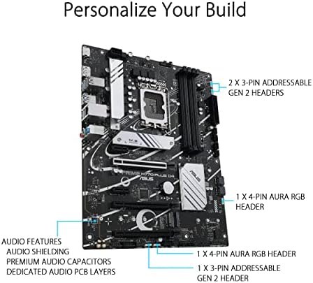 ASUS Prime H770-PLUS D4 Intel® H770(13th and 12th Gen) LGA 1700 ATX Motherboard 5