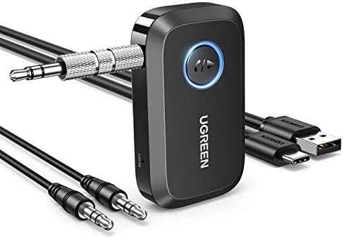 UGREEN 5.3 Aux Bluetooth Adapter for Car, [Greater Connection] 3.5mm 11