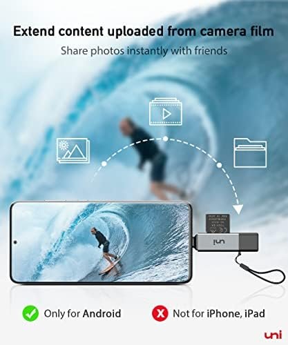 SD Card Reader, uni High-Speed USB C to Micro SD Card Adapter USB 3.0 Dual 4