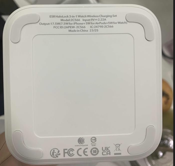 ESR 3-in-1 Charger Stand for Magsafe (HaloLock), Removable Made for Apple Watch 8