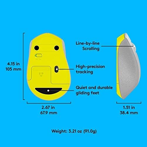 Logitech M330 SILENT PLUS Wireless Mouse, 2.4GHz with USB Nano Receiver 6