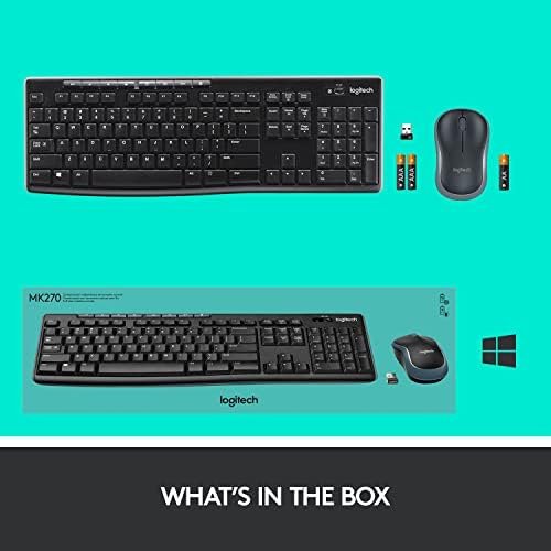 Logitech MK270 Wireless Keyboard And Mouse Combo For Windows, 2.4 GHz Wireless 9