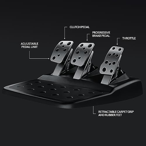 Logitech G29 Driving Force Racing Wheel and Floor Pedals, Real Force Feedback 7