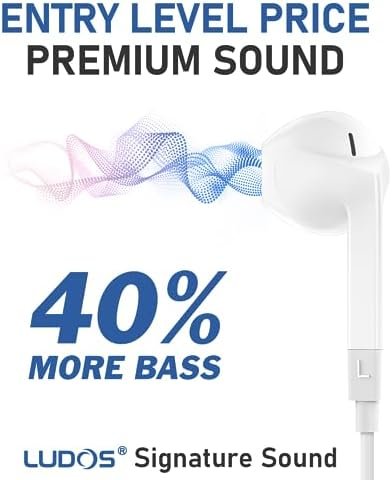 LUDOS FEROX USB C Headphones, 5 Years Warranty, USB-C Earbuds for iPhone 15 Pro 3