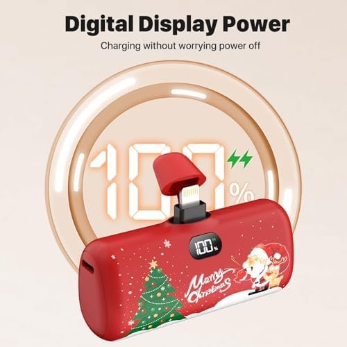 Taegila Portable Charger for iPhone Christmas Edition, 5000mAh 4