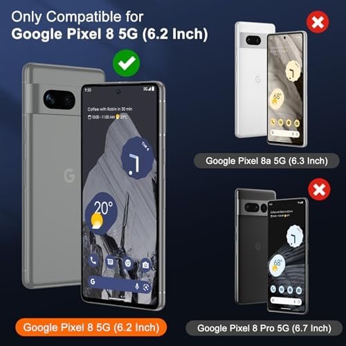 UniqueMe for Google Pixel 8 Screen Protector, [Compatible Fingerprint Unlock] 2