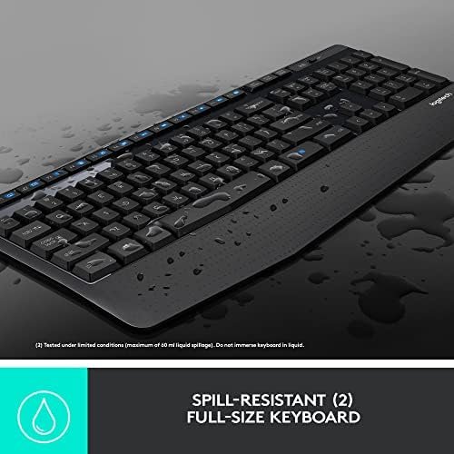Logitech MK345 Wireless Combo Full-Sized Keyboard 4
