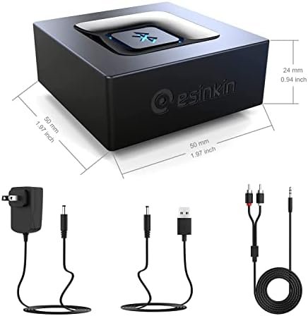 Bluetooth Audio Adapter for Music Streaming Sound System, esinkin W29-us 6