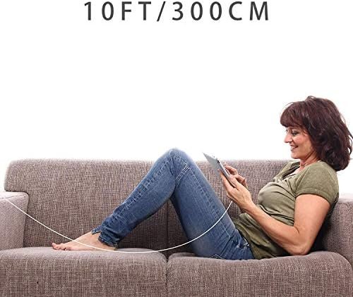 iPhone Charger Fast Charging[Apple MFi Certified] 5pack 10FT Long Lightning 7