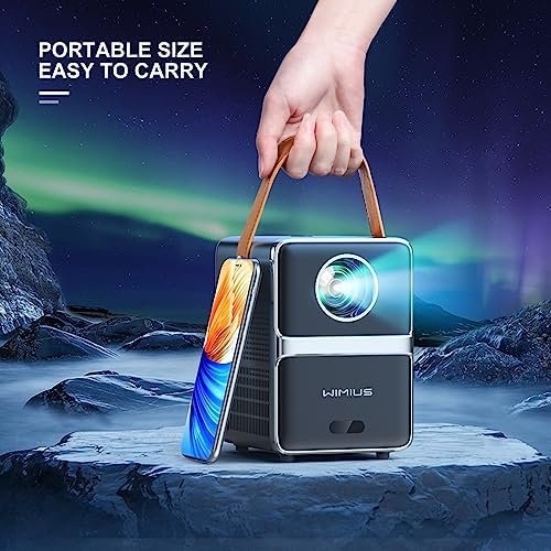 Mini Projector with 5G WiFi and Bluetooth, WiMiUS 1080P 6