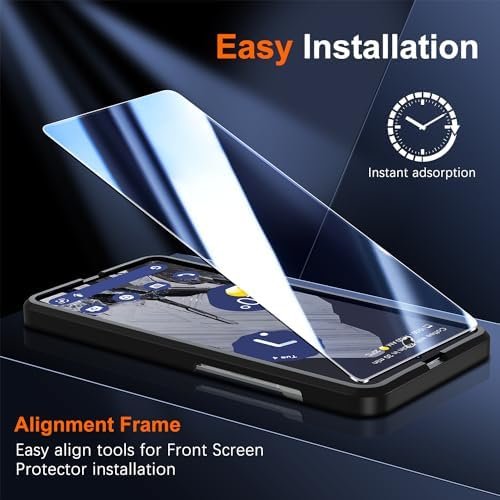 UniqueMe for Google Pixel 8 Screen Protector, [Compatible Fingerprint Unlock] 6