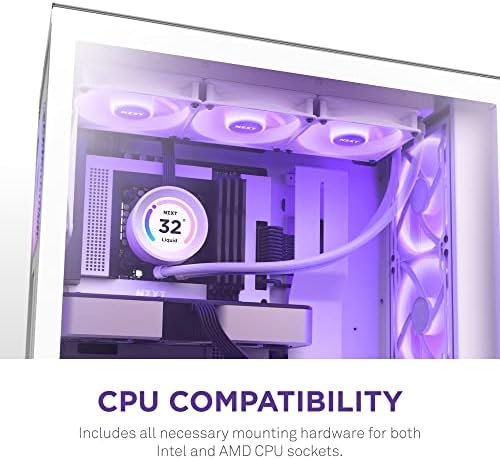 NZXT Kraken Elite RGB 360 – RL-KR36E-W1 – 360mm AIO CPU Liquid Cooler 8