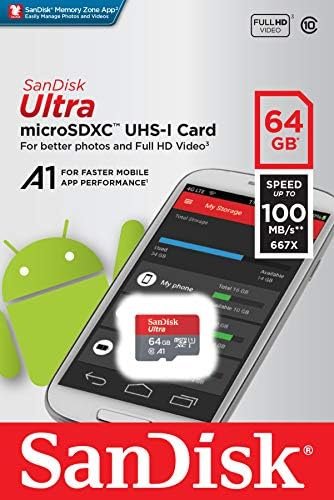 SanDisk 64GB Ultra MicroSDXC UHS-I Memory Card with Adapter 5