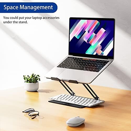 BESIGN LS10 Aluminum Laptop Stand, Ergonomic Adjustable Notebook Riser Holder 9
