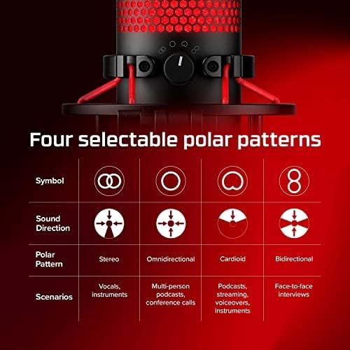 HyperX QuadCast – USB Condenser Gaming Microphone, for PC, PS4, PS5 and Mac 7