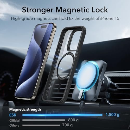 ESR for iPhone 15 ProMax Case, Compatible with MagSafe, Military-Grade 3