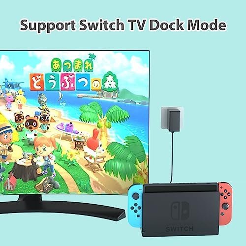 Switch Charger for Nintendo Switch, AC Power Adapter with 5Ft Charger 2