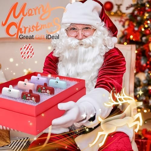 Taegila Portable Charger for iPhone Christmas Edition, 5000mAh 7