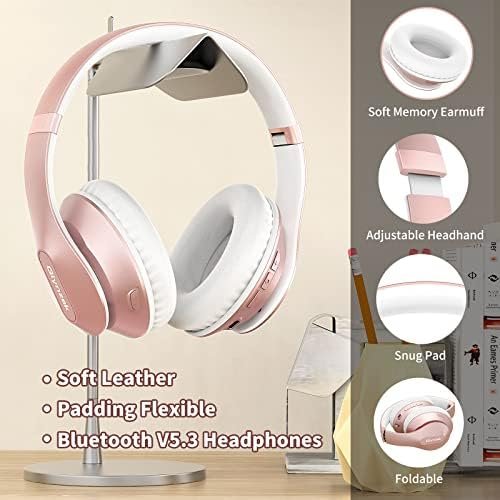 Glynzak Wireless Headphones Over Ear 65H Playtime HiFi Stereo Headset 4