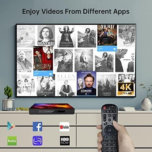 Android TV Box 4GB RAM 128GB ROM Upgraded W2 Mali-G31 2.4G/5G Dual WiFi 5