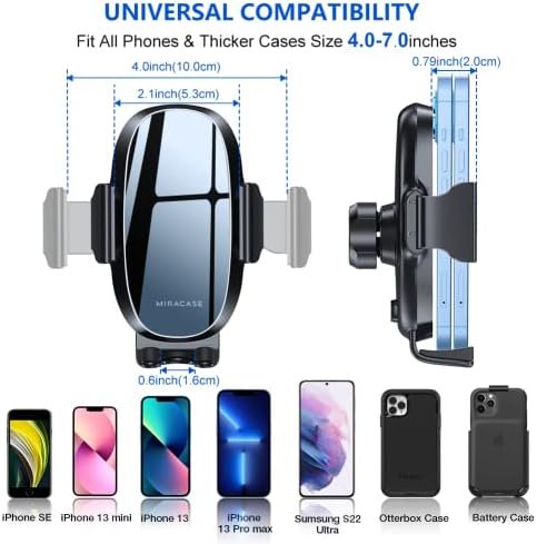 Miracase Upgraded-2nd Generation Universal Phone Holder for Car, Air Vent Car 4