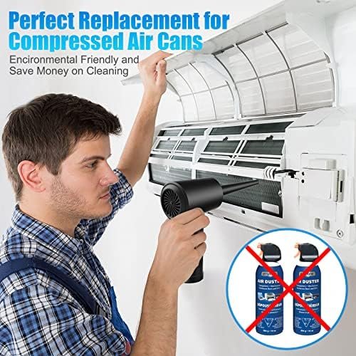 Compresed Air Duster, 65000RPM Electric Cordless Air Duster Keyboard Cleaner 3