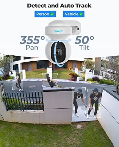 REOLINK E1 Outdoor Plug-in WiFi Security Camera, 5MP HD PTZ Camera for Home 2