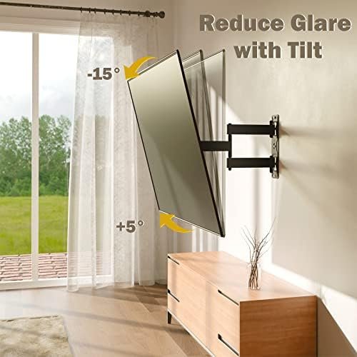 Mounting Dream TV Wall Mount for Most 26-55 Inch TVs, Full Motion TV Mount with 3