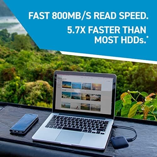 Crucial X6 2TB Portable SSD – Up to 800MB/s – PC and Mac – USB 3.2 USB-C 2