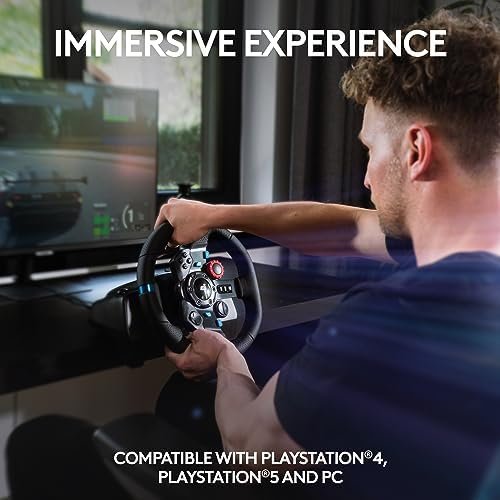 Logitech G29 Driving Force Racing Wheel and Floor Pedals, Real Force Feedback 3