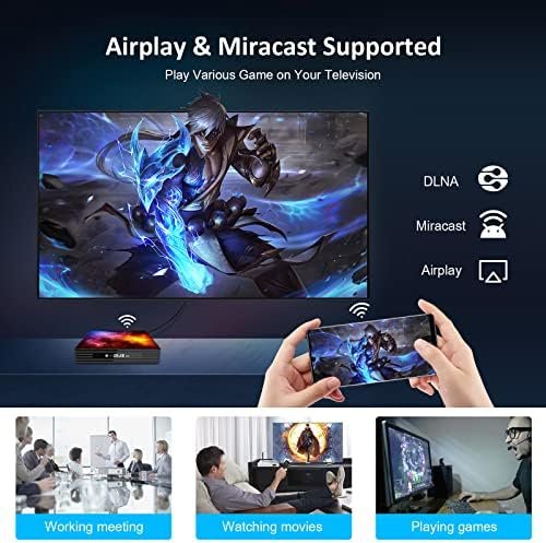 Android TV Box 4GB RAM 128GB ROM Upgraded W2 Mali-G31 2.4G/5G Dual WiFi 8