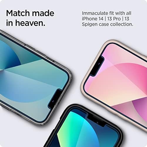 Spigen Tempered Glass Screen Protector [GlasTR EZ FIT] designed for iPhone 14 6