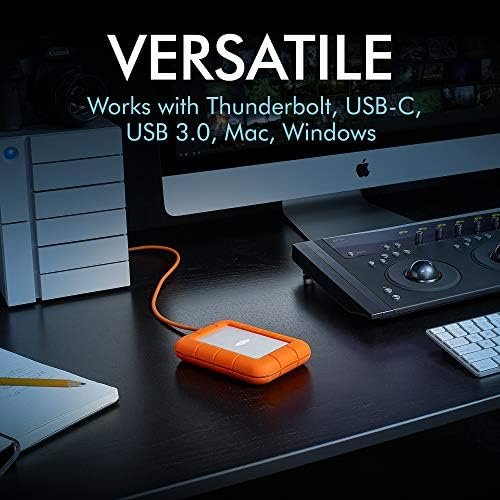LaCie Rugged Mini 2TB External Hard Drive Portable HDD – USB 3.0/ 2.0 2