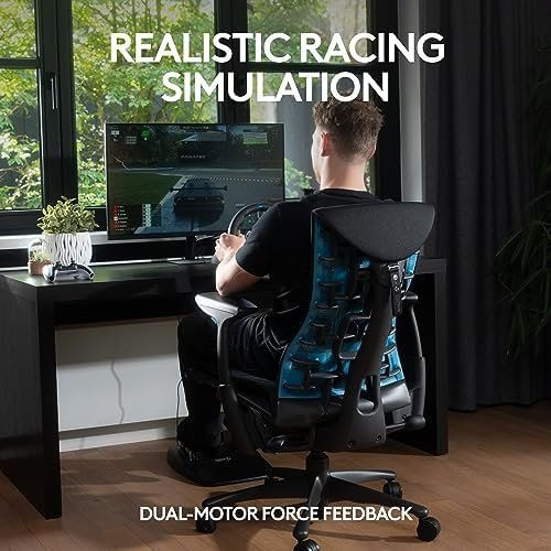 Logitech G29 Driving Force Racing Wheel and Floor Pedals, Real Force Feedback 2