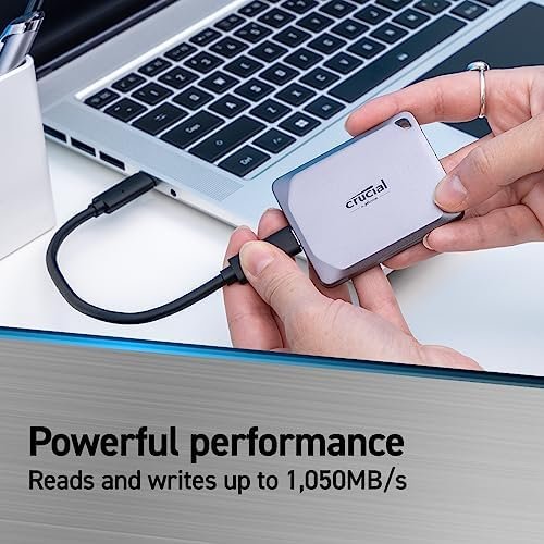 Crucial X9 Pro 1TB Portable SSD – Up to 1050MB/s Read and Write 2