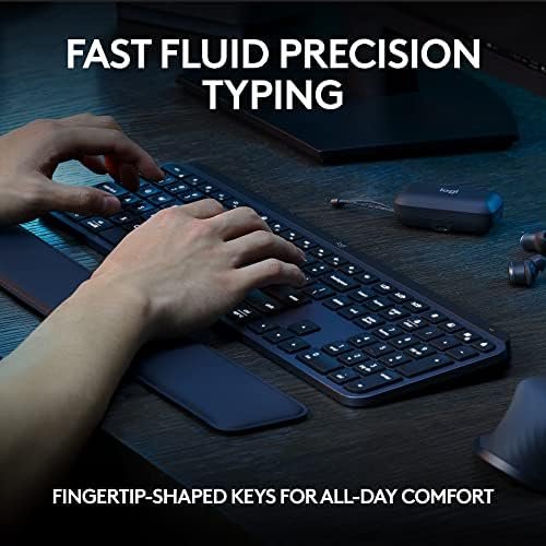 Logitech MX Keys S Wireless Keyboard, Low Profile, Quiet Typing, Backlighting 3