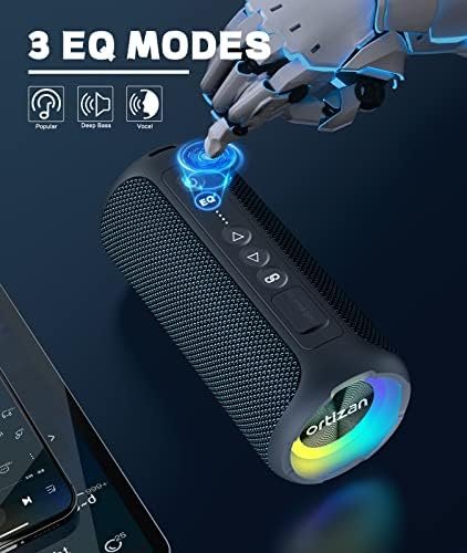Bluetooth Speakers, Ortizan 40W Loud Stereo Portable Speaker, IPX7 Waterproof 4