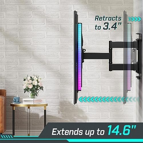 Greenstell TV Mount with LED Lights, TV Wall Mount for 47-84 Inch TVs, Full 4
