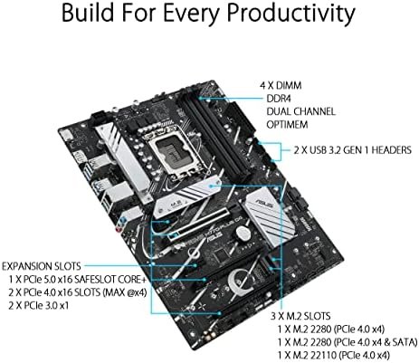 ASUS Prime H770-PLUS D4 Intel® H770(13th and 12th Gen) LGA 1700 ATX Motherboard 4