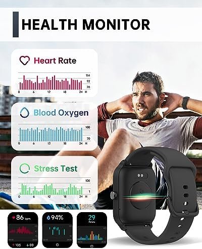 Smart Watch for Men Women, Answer Make Call, Alexa Built-in, 1.8″ Touch Screen 6