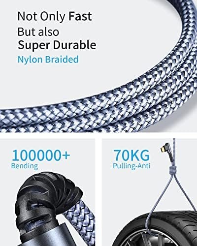MRGLAS USB C Charger Cable 3.2A, [4-Pack,10+6.6+3.3+1.6FT] Type C Charger Fast 5