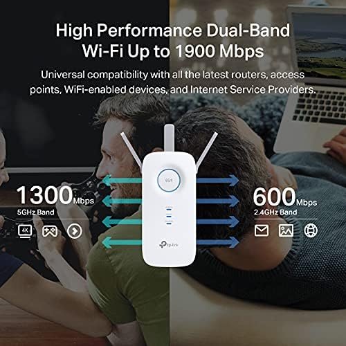 TP-Link AC1900 WiFi Extender (RE550), Covers Up to 2800 Sq.ft and 35 Devices 2