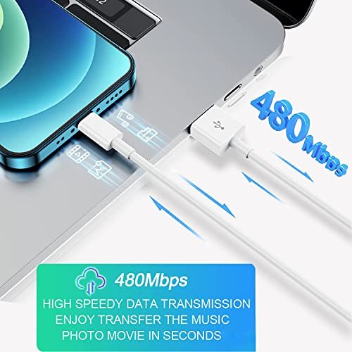 iPhone Charger Cord Lightning Cable [MFi Certified] 6ft/6ft/10ft 3 Pack Apple 5