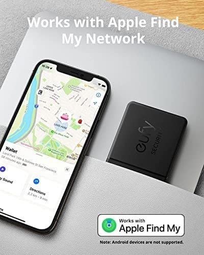 eufy Security by Anker SmartTrack Card (Black, 1-Pack), Works 3
