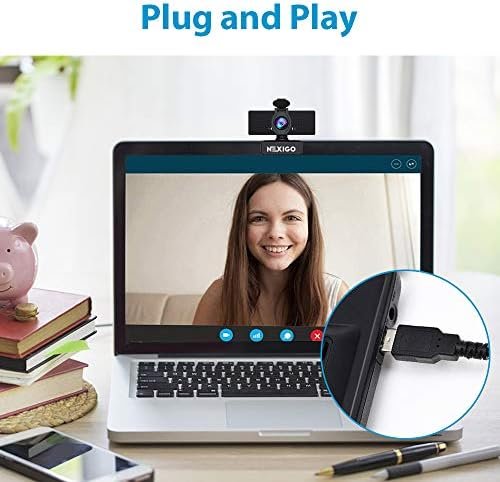 NexiGo N60 1080P Webcam with Microphone, Adjustable FOV, Zoom, Software Control 5